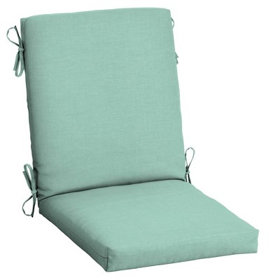 Arden Selections 44" x 20" Leala Texture Outdoor High Back Dining Chair Cushion Aqua