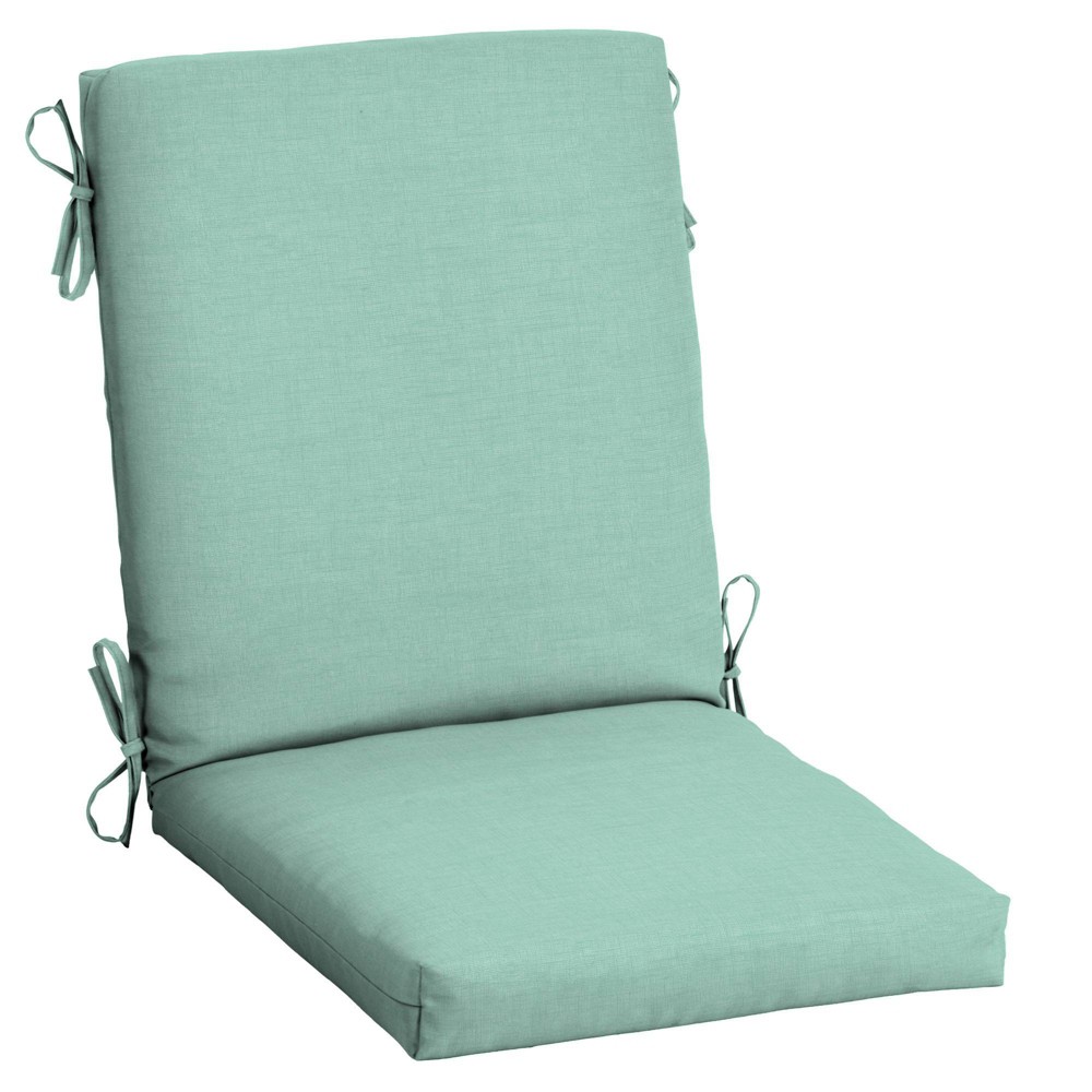 Photos - Pillow Arden 44"x20" Outdoor High Back Dining Chair Cushion Aqua Leala Texture: Fade & Water-Resistant, UV Protection