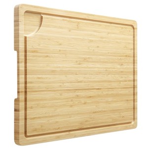 GustoWave Extra Large Cutting Board for Kitchen, Bamboo Wood Butcher Block for Meat, Stove Top Cover Noodle Board Over Sink Board - 1 of 4