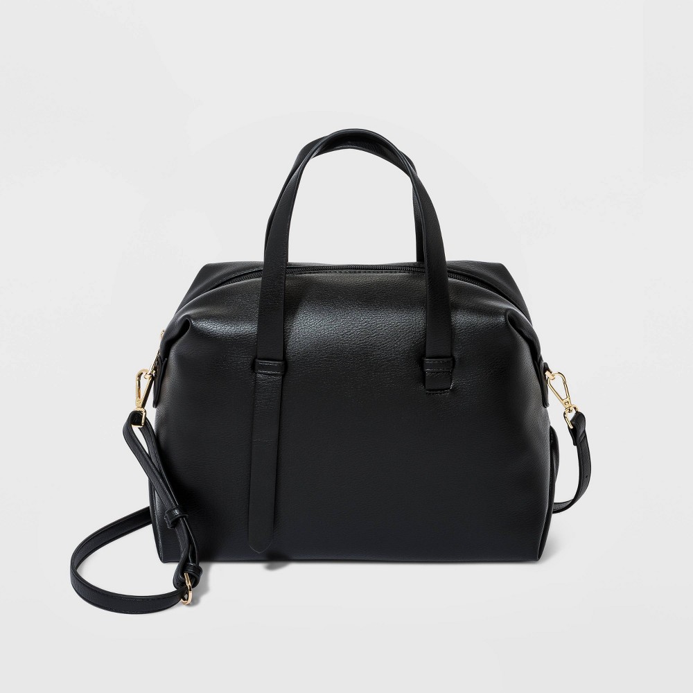 Soft Satchel Handbag - A New Day Black
