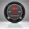 Lanzar OPTI6PM 6.5-Inch Coaxial Speakers – 220W RMS, Glass Fiber Cone, Aluminum Frame – Black, Pair - 2 of 4