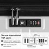 Karl Home Luggage 24  inch Suitcase PC ABS with TSA Lock Expandable Spinner Carry on Hardshell Lightweight Silver - 3 of 4