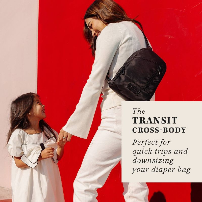 Moby Transit Cross-Body Diaper Bag - Black, 5 of 13