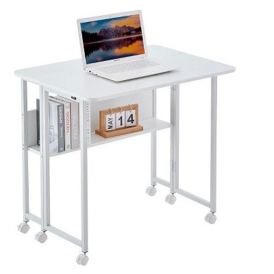 PAGED Folding Office Desk for Small Space,Writing Desk,Modern Foldable Home Office Desk