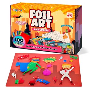 Playbees Foil Art Kit Superheroes  Arts and Crafts Kit for Kids - 1 of 4