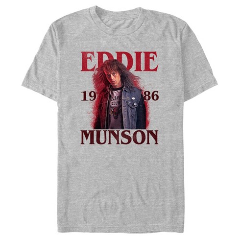 Men's Stranger Things 1986 Eddie Munson T-shirt - Athletic Heather ...