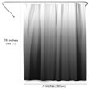 Americanflat 71x74 Grey Ombre Shower Curtain - 100% Polyester Curtain - Water-Resistant with Metal Grommets and 12 Rings - Gradient Shower Curtains - image 2 of 4