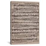 Modern Art - Sheet Music Ode to Joy by 5by 5collective Canvas Print