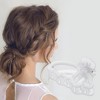Unique Bargains Women Fashion Butterfly Rose Hair Clip Hairdo Clips Matte 1 Pc - 2 of 4