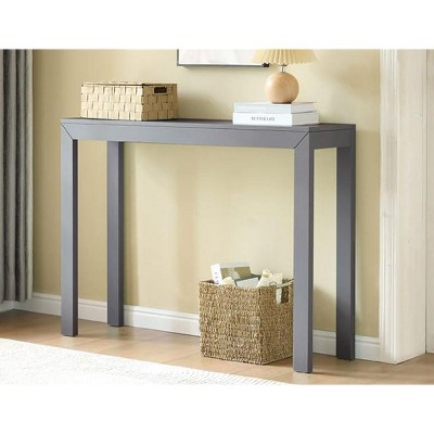 Kings Brand Furniture Russel Console Table – Slim, minimalist table for entryways, hallways, or behind the couch