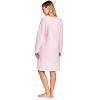 Casual Nights Women's Long Sleeve Zip Up Front Short Fleece Robe - 4 of 4