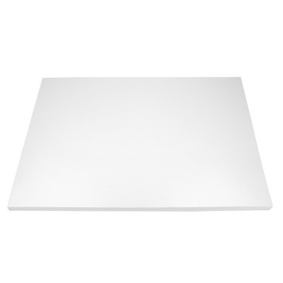 O'Creme Rectangular White Full Size Cake Board, 1/4" Thick, Pack of 10