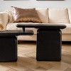 NicBex Vintage Rectangular Nesting Coffee Table with Wood Grain Finish,Fashion Style Side Table,Center Table for Living Room,(Set of 2) - 4 of 4