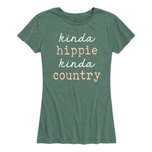 Women's - Instant Message - Kinda Country Short Sleeve Graphic T-Shirt - 1 of 4