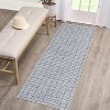 Washable Modern Plaid Area Rug, Low Pile Non-Slip Geometric Soft Carpet, Stain Resistant Checkered Rug for Living Room, Bedroom, Office, Kitchen - 2 of 4