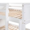 PAGED Full Over Full Loft and Bunk Bed with Twin Size Trundle, for Bedroom and Dormitory, White - 4 of 4