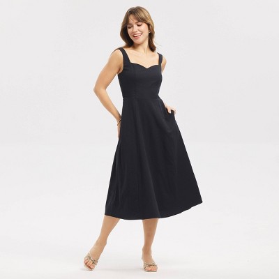 Женские платья A New Day Women's Midi Dress - A New Day™ Black M — фото 3