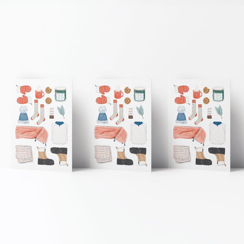 Everyday Greeting Card Pack (3ct) "Winter Essentials" by Ramus & Co, 1 of 6