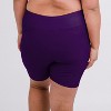 Calypsa Women's Plus Size Chlorine Resistant High Waisted Mid-Thigh Swim Shorts - 2 of 4