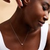 Pure Collection by Ross-Simons 0.12 ct. t.w. Baguette and Round Diamond Cluster Pendant Necklace in Sterling Silver - 4 of 4