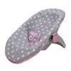 Cotton Candy Pink 3-In-1 Doll Car Seat in Grey Polka Dots, Fits Dolls Up to 18" - 2 of 4