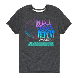 Boys' - MTV - Inhale Exhale Short Sleeve Graphic T-Shirt - 1 of 3