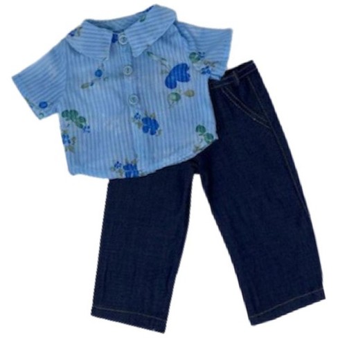 Doll Clothes Superstore Casual Jeans With Shirt For 18 Inch Dolls : Target