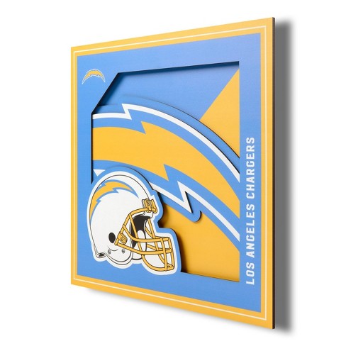 Nfl Los Angeles Chargers 3d Logo Series Wall Art - 12x12 : Target