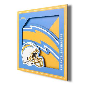 NFL Los Angeles Chargers 3D Logo Series Wall Art - 12"x12"