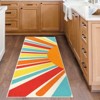Area Rug, Machine Washable Colorful Area, Non Slip Rug for Living Room, Indoor Non-Slip Carpet, Modern Minimalist Front Door Mat, Sun Accent Rug - 2 of 4
