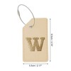 Unique Bargains Luggage Tag Khaki 1 Pc - 2 of 4