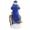11.5 Inch Blue Santa With Deer Claus Star Figurine Santa Figurines - 2 of 3