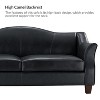 Bruno 78.75" Wide Genuine Leather Sofa with Solid Tapered Wood Legs|ARTFUL LIVING DESIGN - 4 of 4
