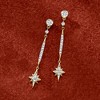 Pure Collection by Ross-Simons 0.20 ct. t.w. Diamond Star Drop Earrings in 14kt Yellow Gold - 2 of 4