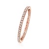 Pure Collection by Ross-Simons 0.15 ct. t.w. Diamond Eternity Band in 14kt Rose Gold - 3 of 4
