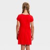 Girls' Short Sleeve Knit Dress - Cat & Jack™ - 3 of 4