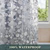 Aoibox No Hook Shower Curtain or Liner - Heavy Duty Cobblestone Bathroom Shower Curtain, Waterproof Plastic & PVC Free, Pebble Design - 3 of 4