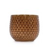 Set of 3 Modern Round Ceramic Planter Pots with Drainage Hole, Matte Ceramic Flower Pots for Windowsills, Patio, or Garden–The Pop Home - 3 of 4