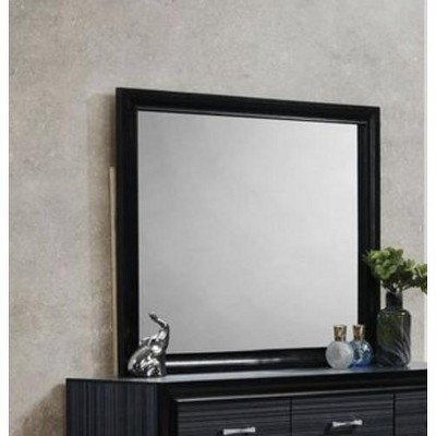 Naima Black Finish Mirror