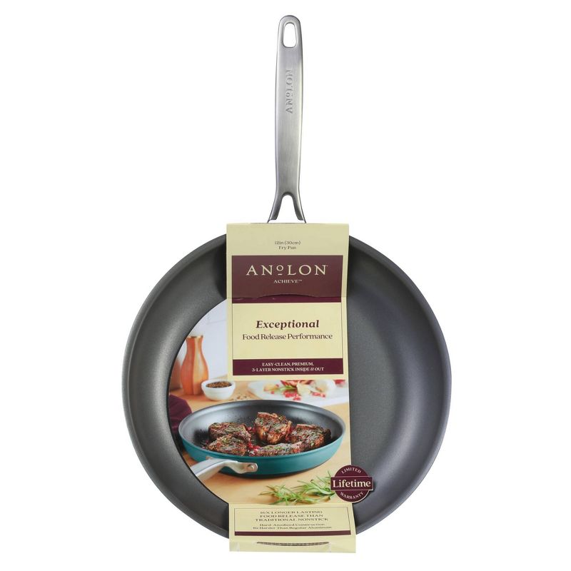 Anolon Achieve 12" Nonstick Hard Anodized Frying Pan, 3 of 13