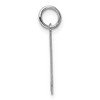 Black Bow Jewelry Sterling Silver, Athletic Collection, Small Polished Number 14 Pendant - 2 of 4