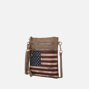 MKF Collection Genesis Printed Flag Vegan Leather Women’s Crossbody Bag by Mia K - 1 of 4