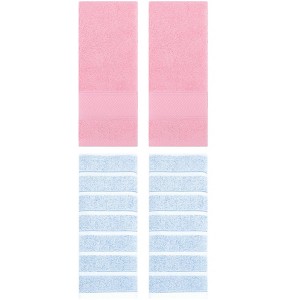 REGALWOVEN 4 Pcs Cotton Bathroom Soft Absorbent Hand Towel - 1 of 4