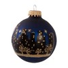 Kurt Adler Glass Ornament for Christmas Tree, New York Santa Skyline - 3 of 4