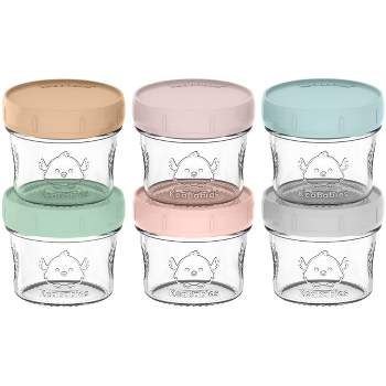 Lexi Home 3-compartment 51 Oz. Glass Meal Prep Container - Set Of 3 : Target