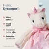 Bearington Baby Dreamer Snuggler, 15 Inch White and Pink Unicorn Plush Stuffed Animal Security Blanket Lovey for Babies - 2 of 4
