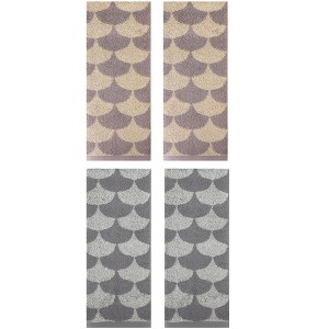 REGALWOVEN Geometric Absorbent Soft Cotton Decorative Hand Towel for Bathroom 4 Pack - 1 of 4