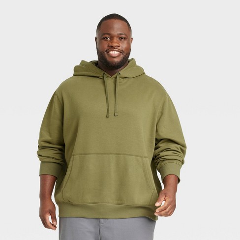 egyptisk bag Fremmedgøre Men's Big & Tall Standard Fit Pullover Sweatshirt - Goodfellow & Co™ Olive  Green 5xlt : Target