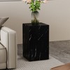 GlasFlength Coffee Tables, Chic and Versatile, Modern and Classic Designs for Every Home, Suitable for Living Room, Black,11.8”*11.8”*19.6" - 2 of 4