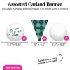 Big Dot of Happiness Golf Garland Banner Par Tee Birthday or Retirement Decorations Backdrop 30 Feet of Cord 15 Double Sided Paper Golf Ball Shapes - 4 of 4